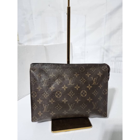 Authentic Louis Vuitton Vintage Monogram Pochette Brown - Picture 1 of 11